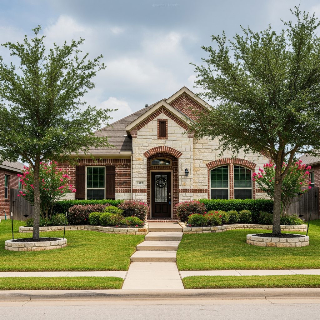 Image of a typical house in Texas