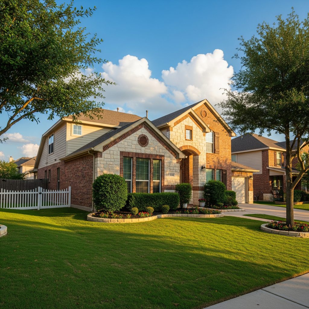 Image of a typical house in Texas