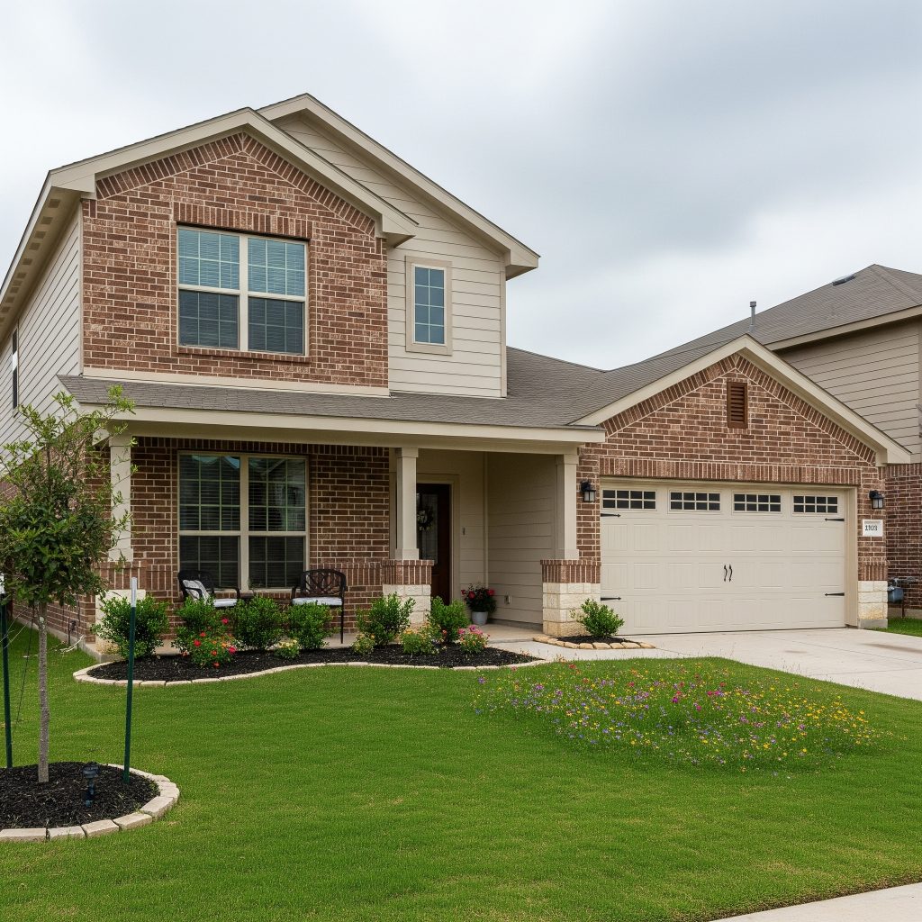 Image of a typical house in Texas